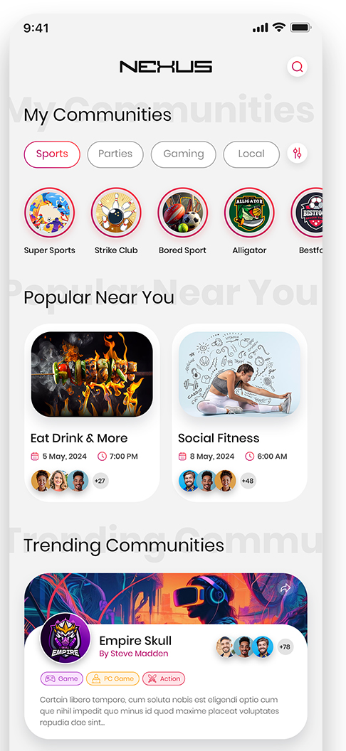 Nexly Communities Discovery