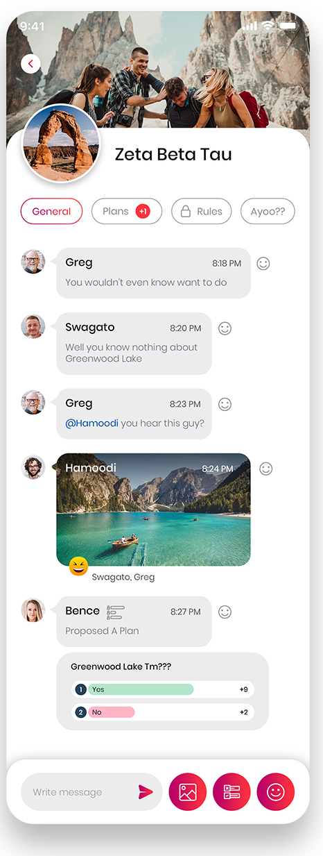 Nexly Group Chat Interface